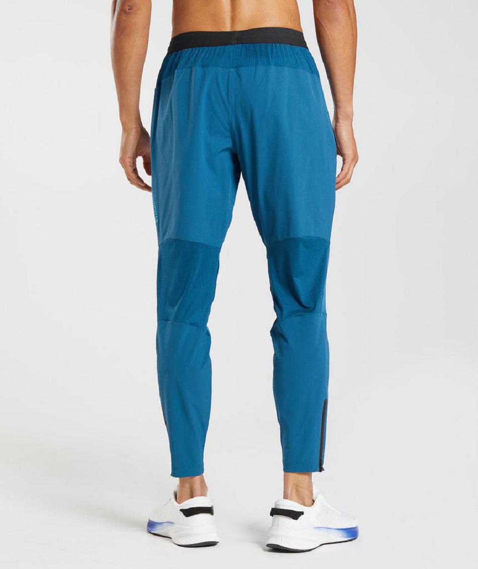 Gymshark Hibrid Woven Muške Jogger Hlače Plave | HR 2966MQZ